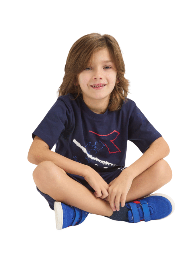 JB. T-SHIRT SS GRAFFITI BL BLU PROFONDO