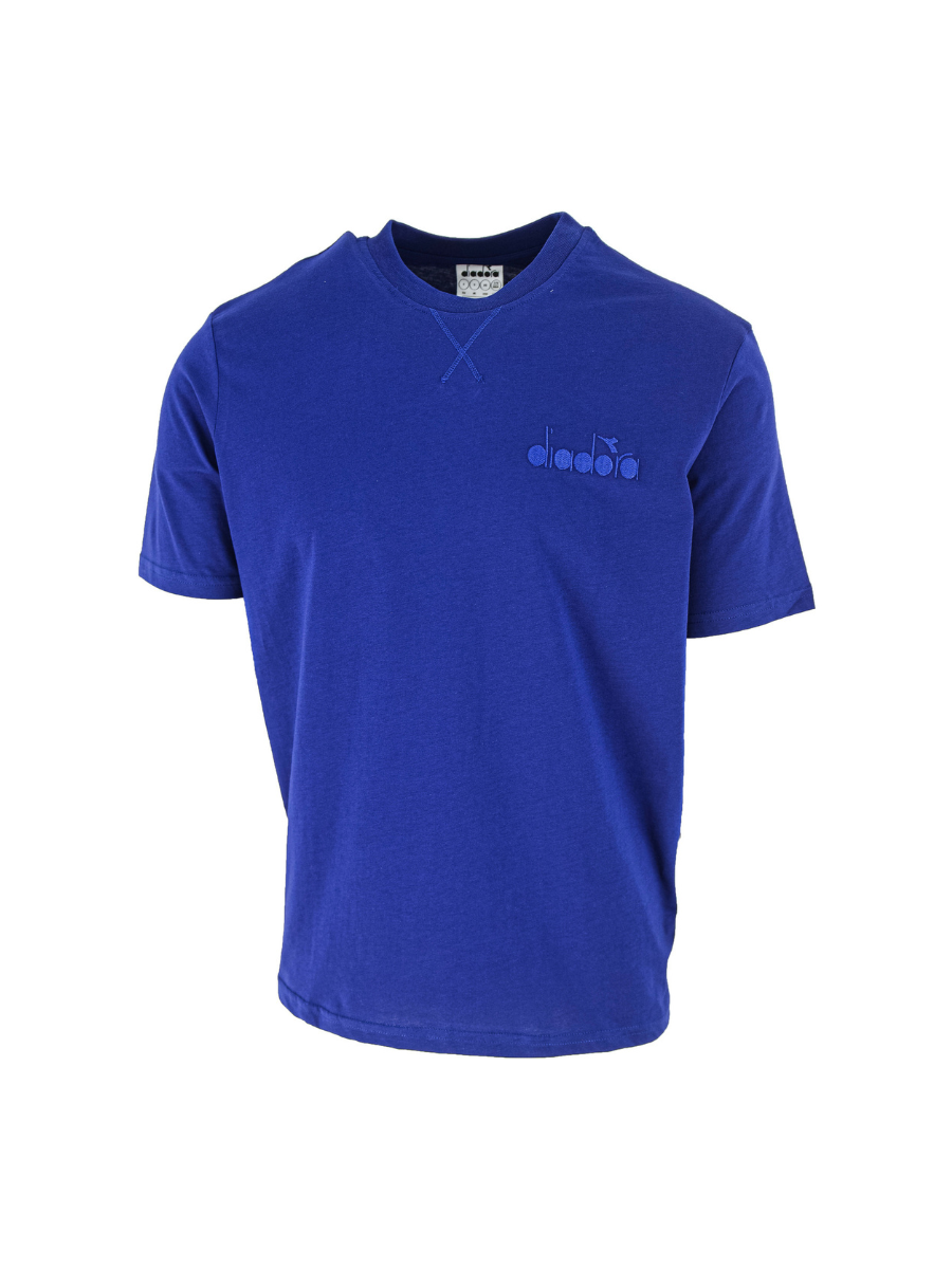 T-SHIRT SS SPW LOGO BLU STAMPA