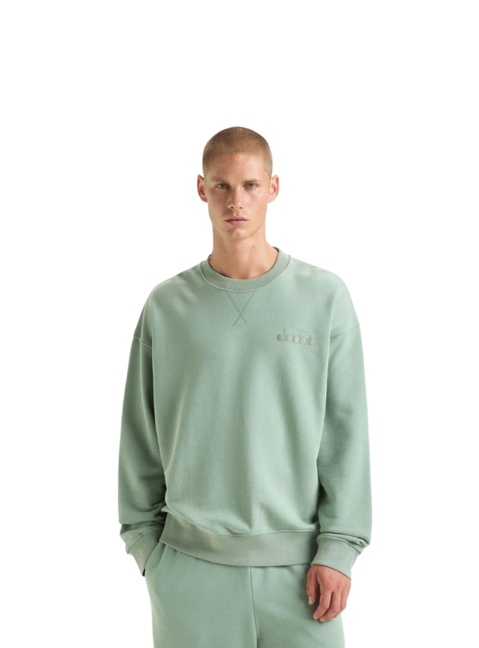 SWEATSHIRT CREW ATHL. LOGO VERDE ICEBERG
