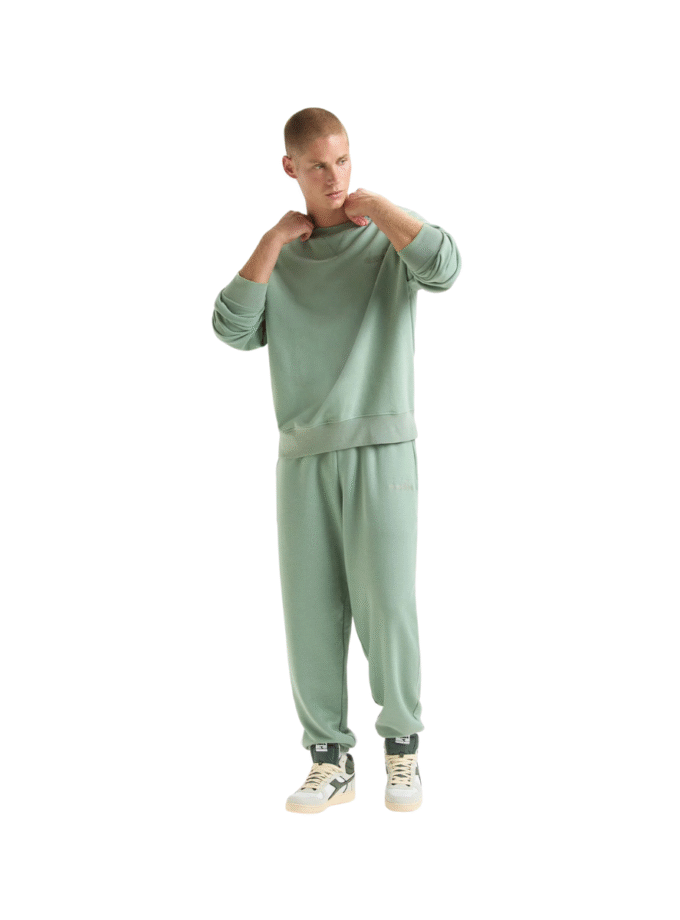 SWEATSHIRT CREW ATHL. LOGO VERDE ICEBERG