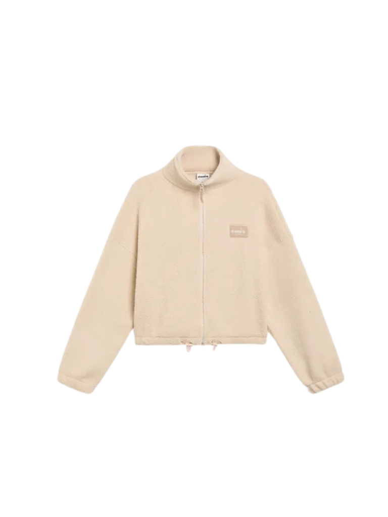 L. POLAR FLEECE ATHL. LOGO BEIGE LEGGERO