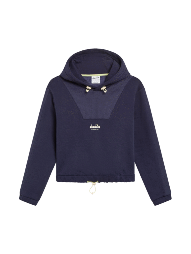 L. HOODIE ATHL. LOGO BLU CLASSICO