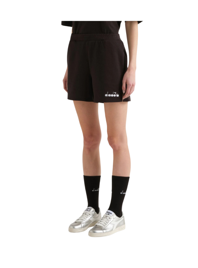 L. SHORTS LOGO NERO