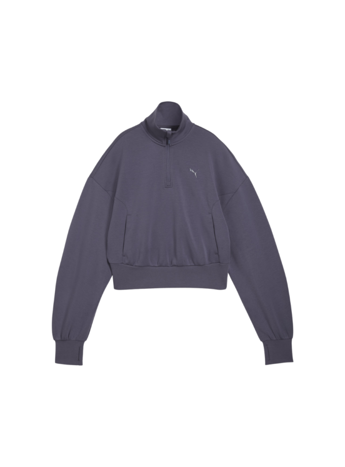 PUMATECH SENSE Balloon Sleeve Soft Touch Half-Zip Crew DK